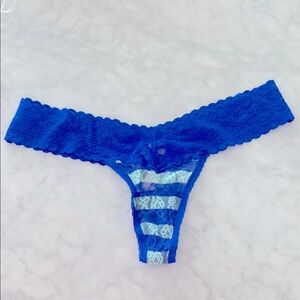 Victoria’s Secret Blue Lace Thong